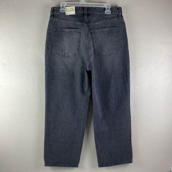 Universal Thread Gray Vintage Straight Cropped Jeans 31x26 Women's 12 NWT - Picture 3 of 15